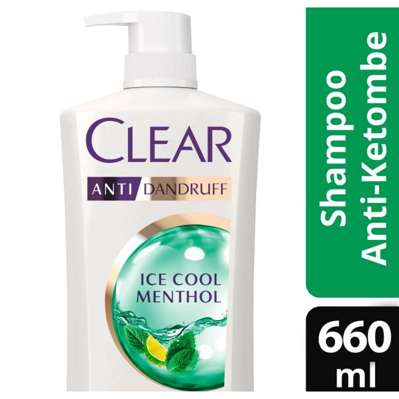 Clear Shampoo Ice Cool Menthol 660 Ml - Shampoo Anti Dandruff, Sampo Anti Ketombe clear ice cool 660