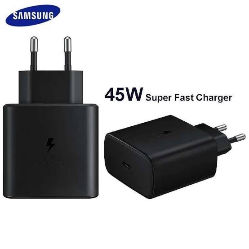 45W Adapter/ Kepala Charger Samsung Usb Type C Super Fast Charge 45Watt S20 S21 FE A33 A53 A72 A52 A52S A51 A71 M33 M51 M52-2