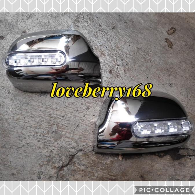 Promo Awal tahun cover spion mirror cover CHROME plus lampu daihatsu NEO ZEBRA espass Promo Awal