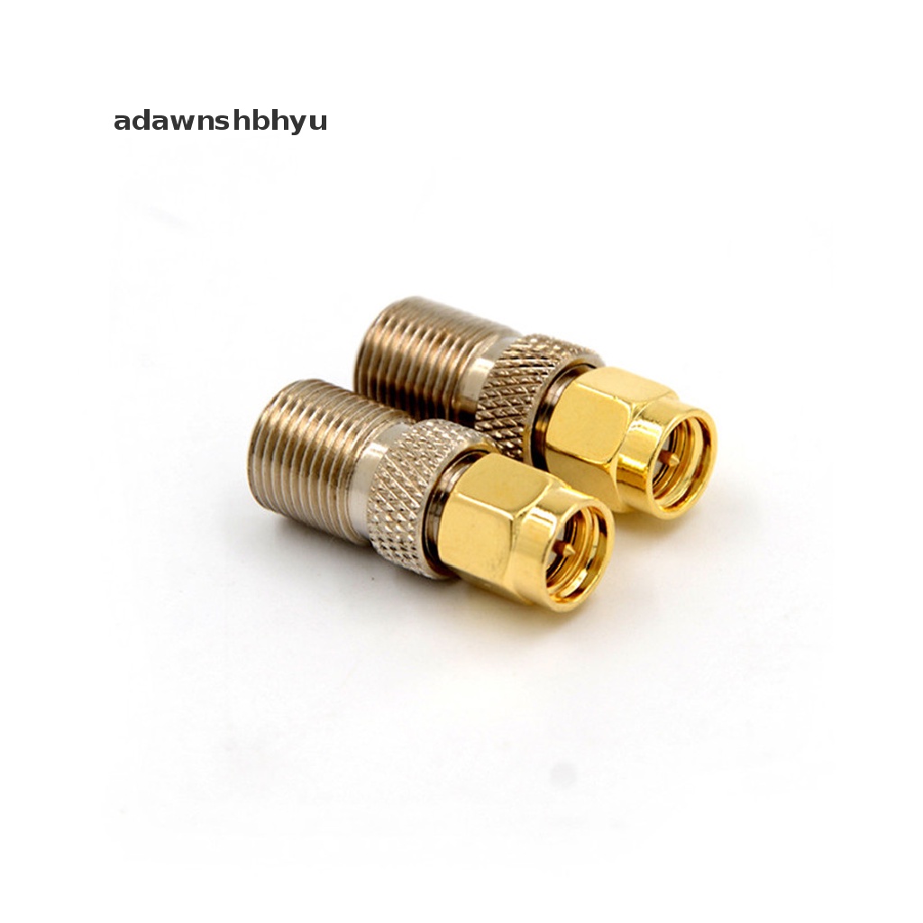 Adawnshbhyu F Female Jack to SMA Male Plug Adaptor Konektor RF Coax Coaxial Lurus