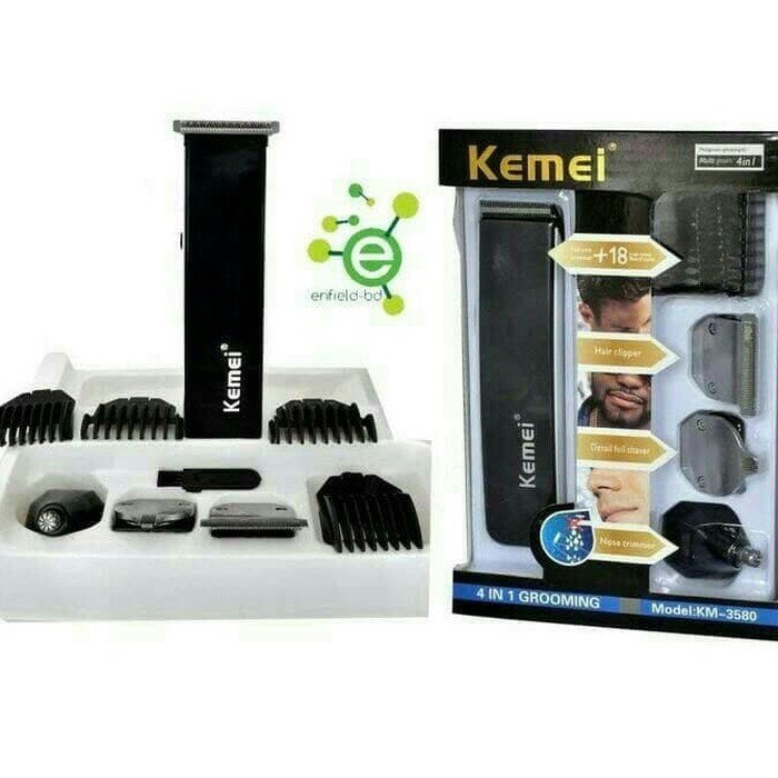 Hair Clipper Trimmer KEMEI 5in1 KM-3590 Cukur Rambut Ukir rambut 3590