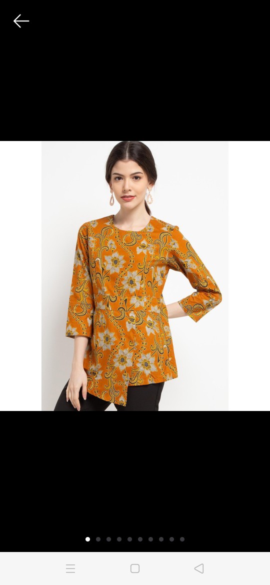 Adikusuma - Blouse Wanita Batik Bunga Lily