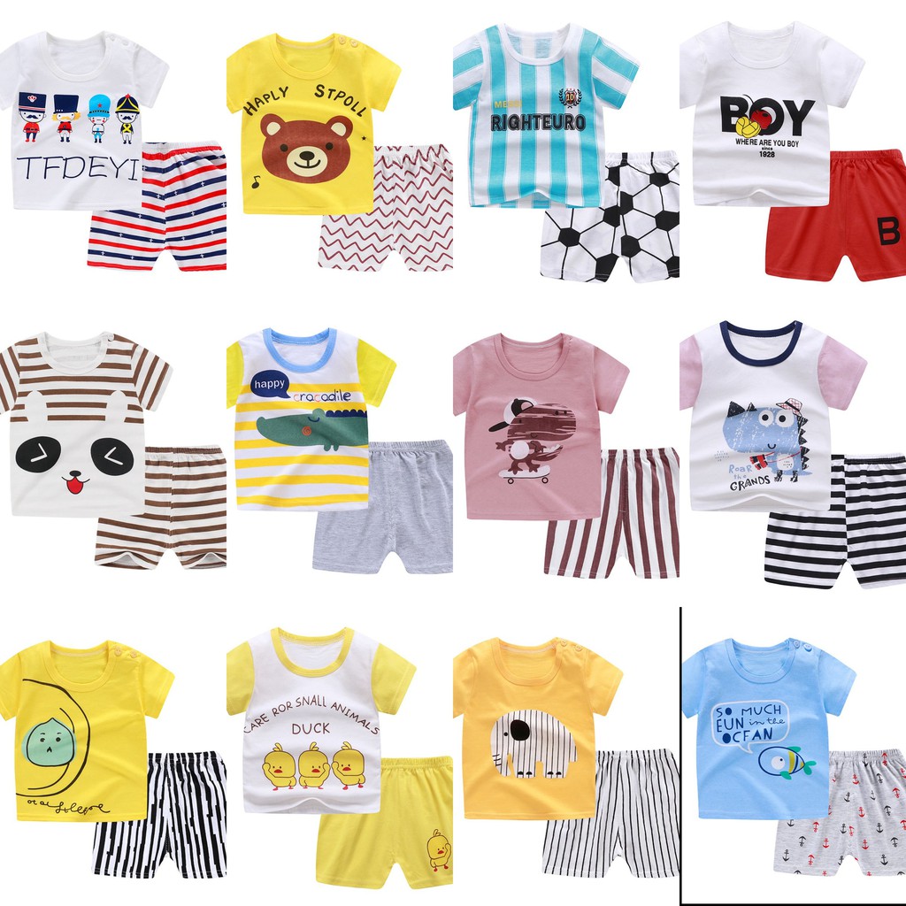 BABY STORE01 - BJA1 SETELAN ANAK 0-3 TAHUN PIYAMA TIDUR PAKAIAN ANAK