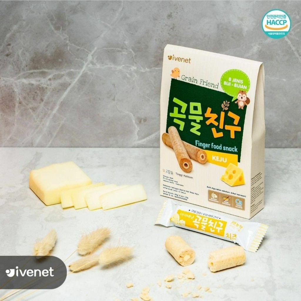 Ivenet Grain Biscuit 40 gram / Ivenet Grain Friend 40 g / Finger Food Snack / Cemilan Bayi 12 bulan+