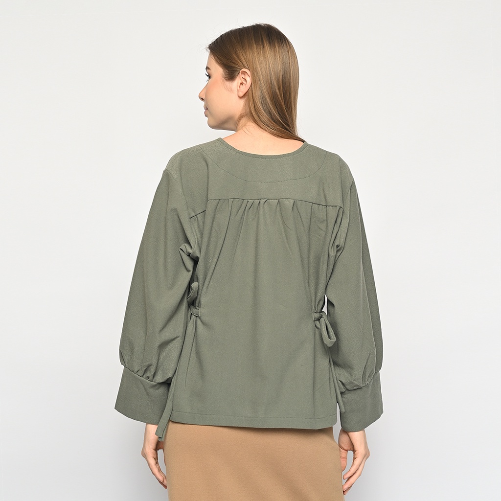 Puff Sleeve Blouse (Baju Atasan Menyusui)