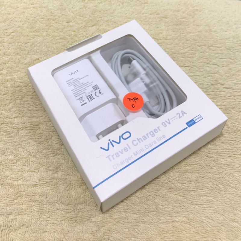 Charger Vivo V17 Pro Vivo V19 ORIGINAL 100% Super Charge USB C.