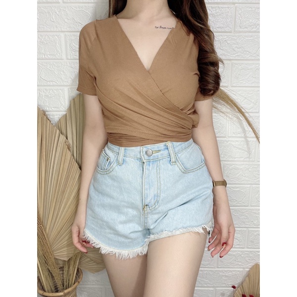 Alice Croptop Silang / Croptop wanita / vimel collection