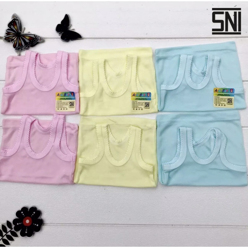 6 Pcs singlet bayi daleman bayi balita singlet newborn Singlet Size S, M, L, XL DNW BABY