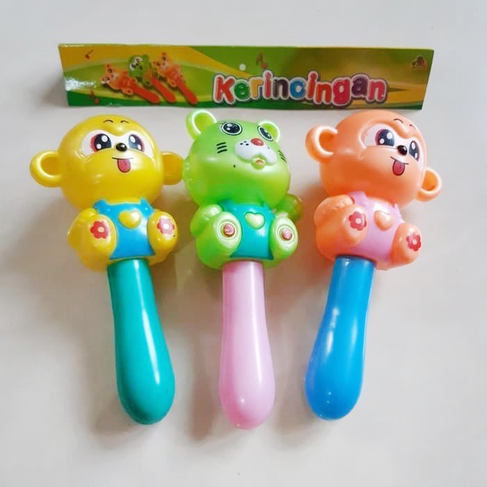 Mainan Kerincingan Bayi Balita Karakter Lucu Baby Rattle 1pc