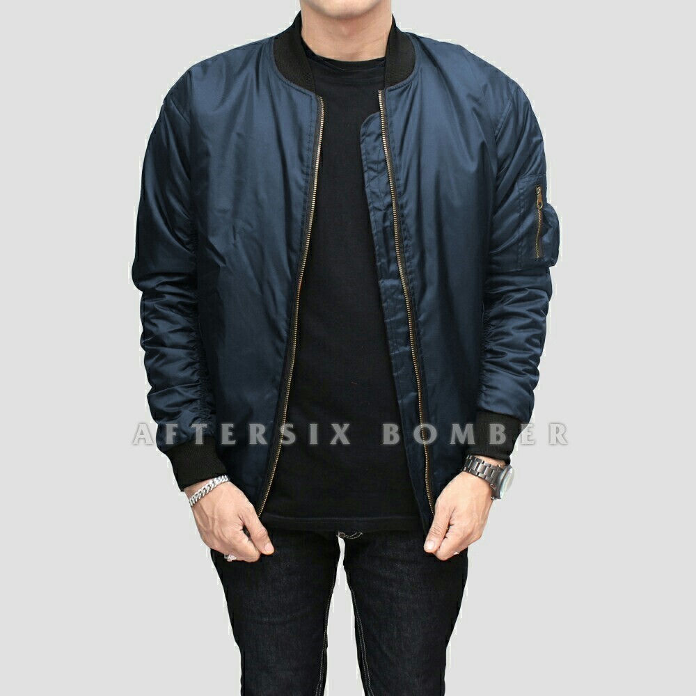 [TURUN HARGA] JAKET POLOS / JAKET PRIA BOMBER POLOS PILOT