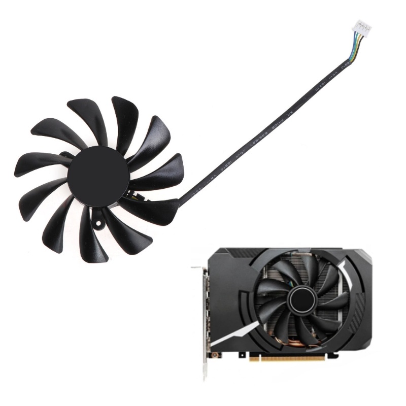1pc Kipas Radiator Kartu Grafis XY-D10015SH DC12V 0.4A 4Pin Untuk MSI GeForce RTX 2060 AERO ITX Graphics Card VGA