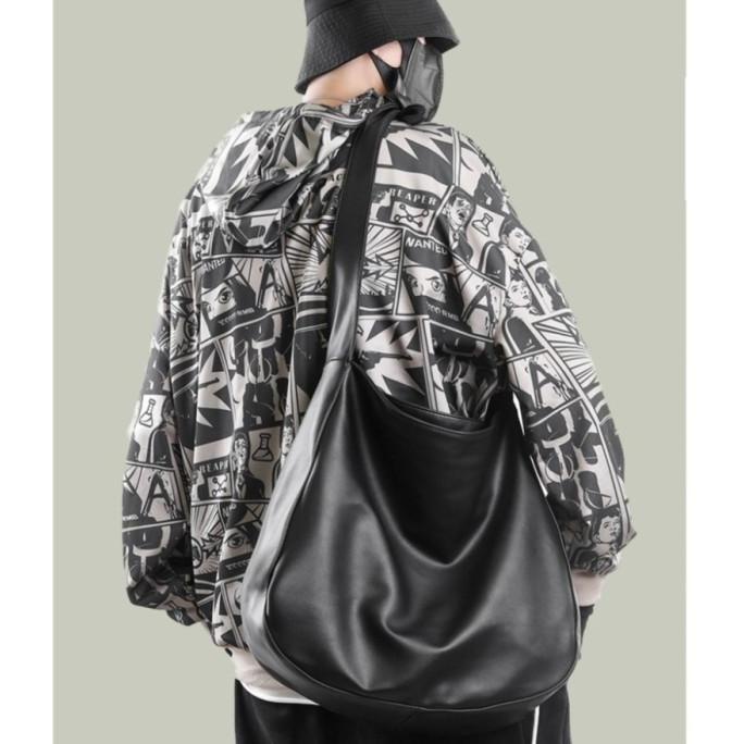 Tas Selempang Kulit Pria Tas Kulit Pria Tote Bag Kulit Celcius Hitam Sayangshop70