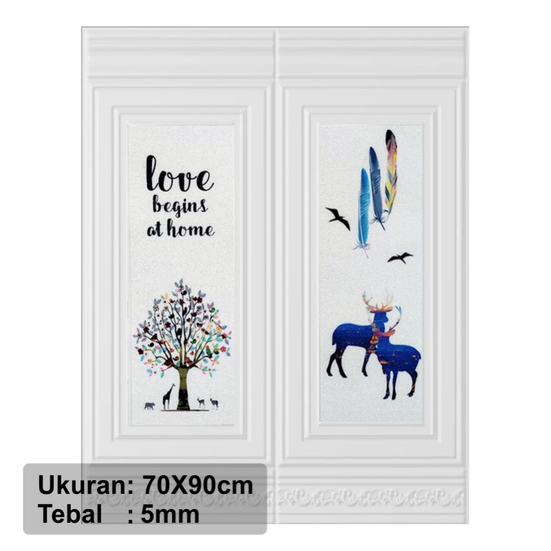 Wallpaper Dinding Kamar Tidur 70x90CM Wallpaper Foam Wallpaper 3d Wallpaper Dinding Polos Motif Karakter Anak-WLF7007