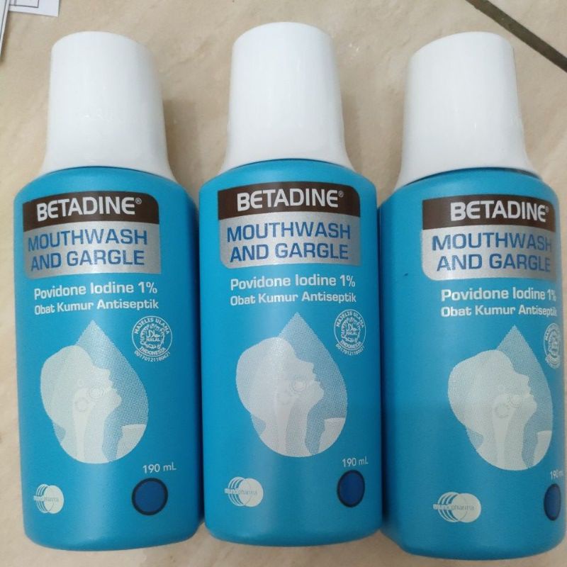 BETADINE KUMUR 190 ml [Obat Kumur Antiseptik]