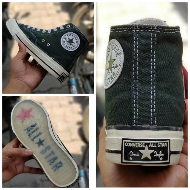 Converse Tinggi 70's Sol Bening ukuran 37-43. Converse Army, Converse Kuning