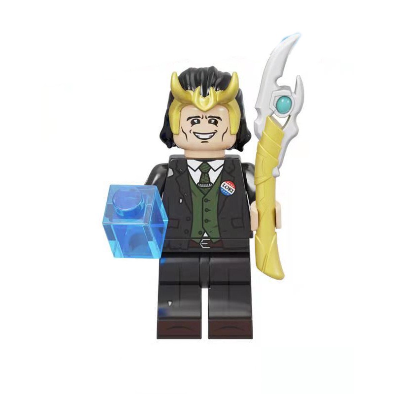 1pc Mainan Balok Bangunan Superhero Loki Avengers Bahan ABS Untuk Hadiah Anak