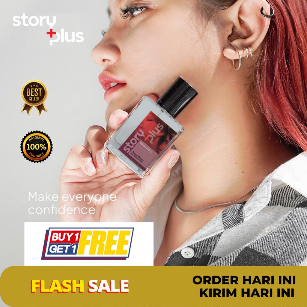 ( 𝐎𝐫𝐢 𝐁𝐞𝐫𝐠𝐚𝐫𝐚𝐧𝐬𝐢 𝟭𝟬𝟬% ) CUCI GUDANG storyplus romantic Parfum Pengikat Lawan Jenis wanita pria P/NGE