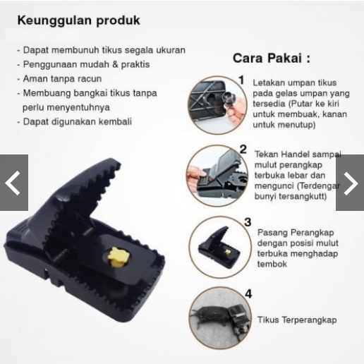 Perangkap Tikus Joni Cat Double Spring