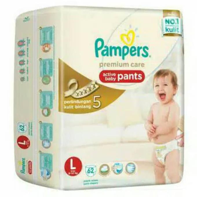 Pampers Premium Care Pants L62 / L 62 Celana