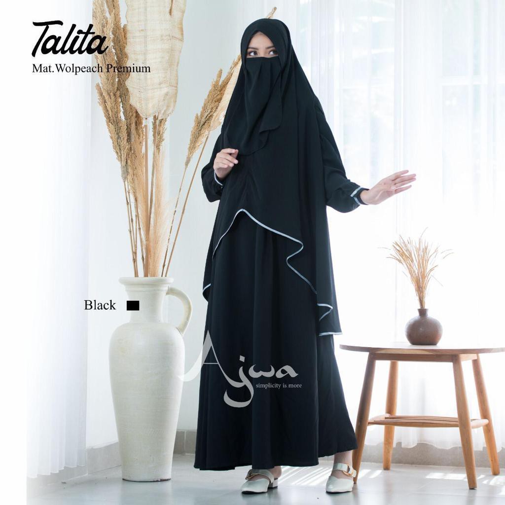 GAMIS SYARI Talita Syar’i by @ajwawear / GAMIS JUMBO SYARI LD 105 , LD 120 - PJ 140