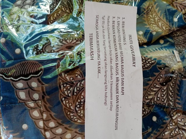 Kemeja Batik Pria Modern Lengan Panjang Casual Modis Slim Fit Trendy Masa Kini Ol 162