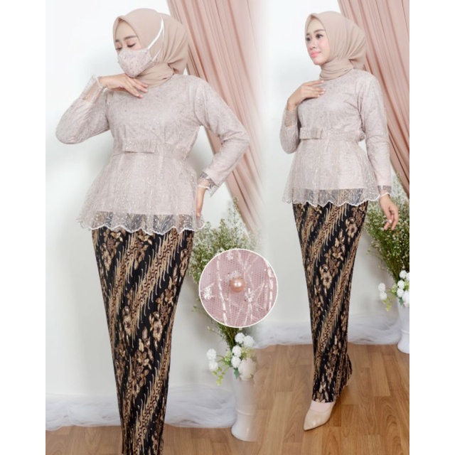 Kebaya Blouse Marsya / Kebaya Wisuda / Kebaya Modern / Kebaya / Kebaya Brukat / Kebaya Remaja