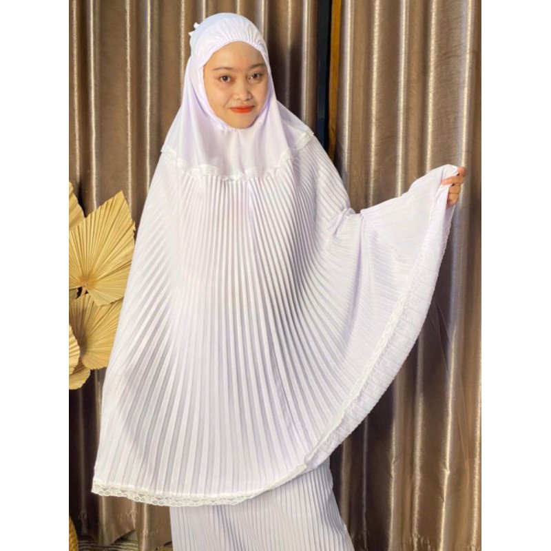 mukena plisket/ mukena remaja dewasa/mukena plisket murah/mukena murah kekinian/mukena plisket baru