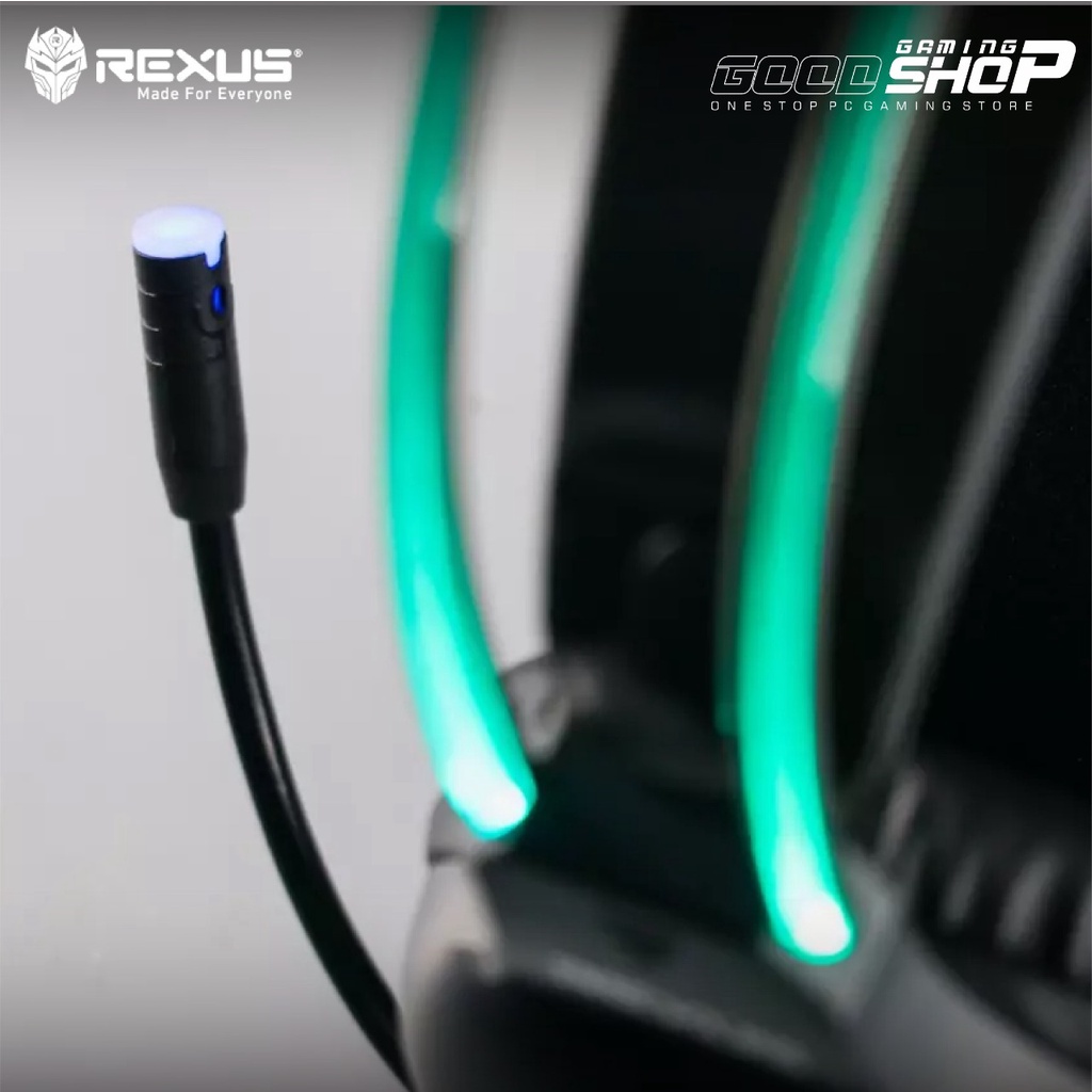 Headset REXUS GAMING F88 + Mic Headband RGB