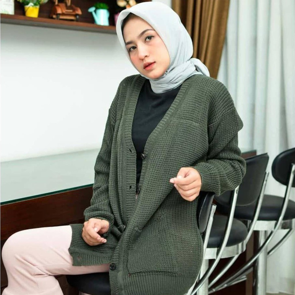 Cardigan Rajut Wanita Kancing Outer Rajut Kardigan Rajut Wanita Marisa Outer Wanita Premium