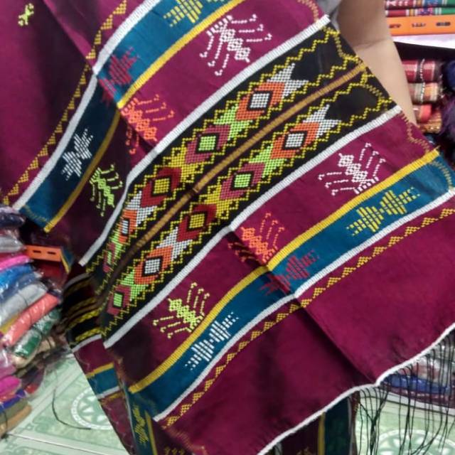 songket semi sutra bahan kilat 450rb