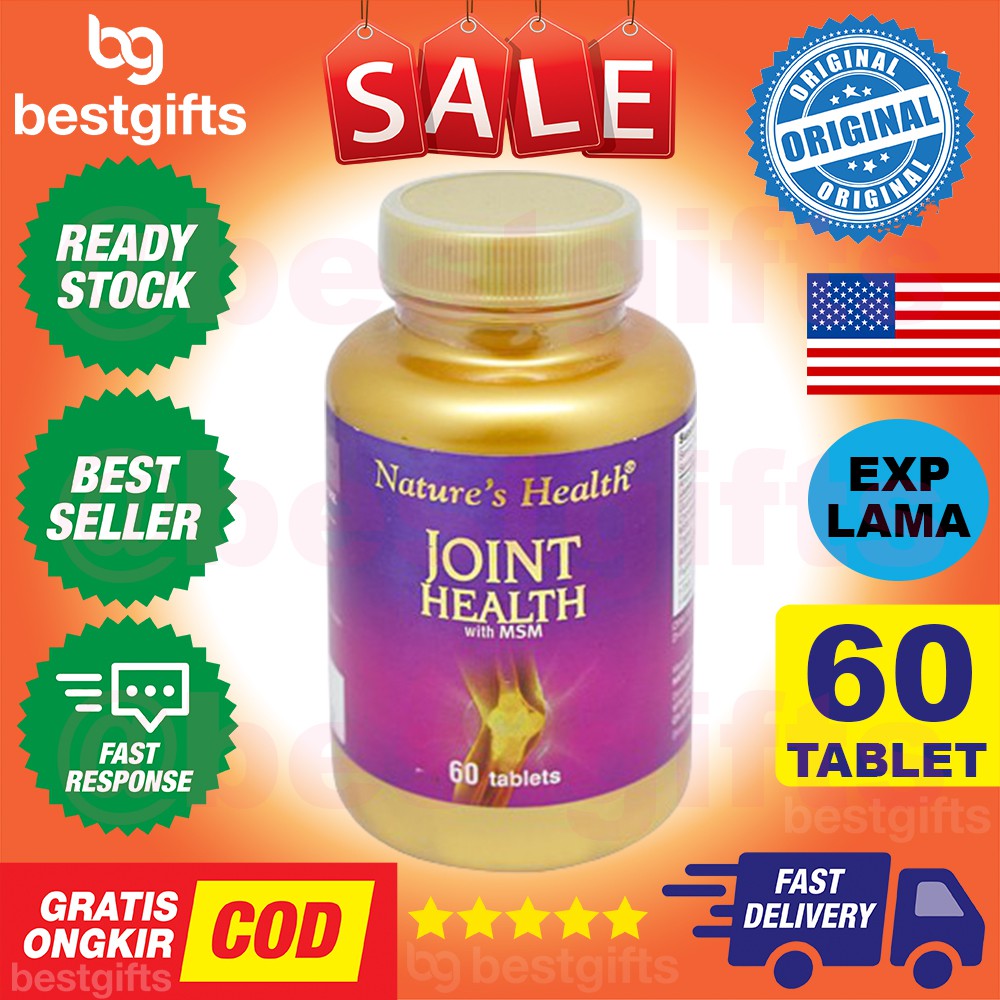 NATURE'S NATURES NATURE HEALTH JOINT HEALTH WITH MSM GLUCOSAMINE CHONDROITIN SENDI TULANG 60 TABLET