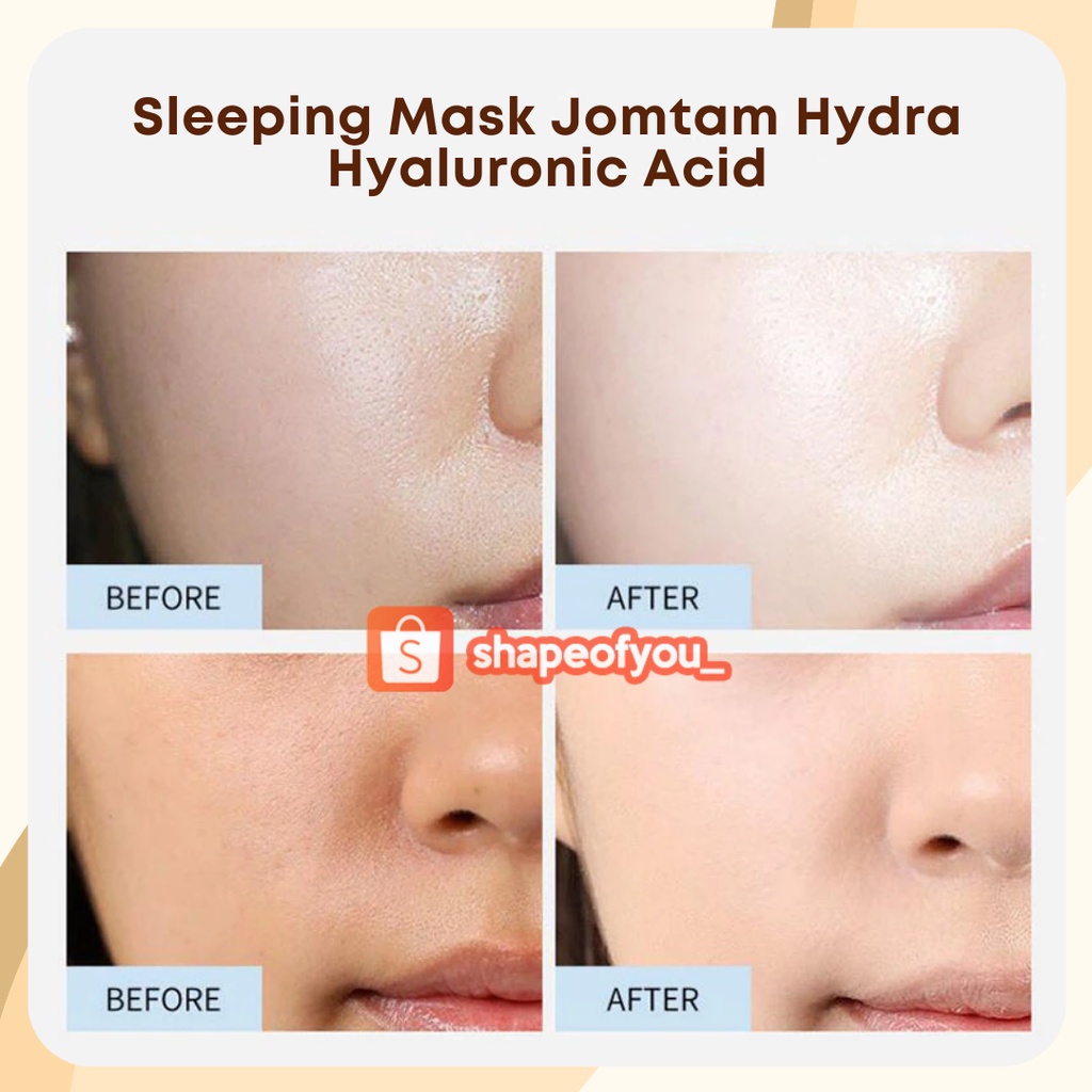 Sleeping Mask Jomtam Hydra Hyaluronic Acid Masker Tidur Tanpa Bilas