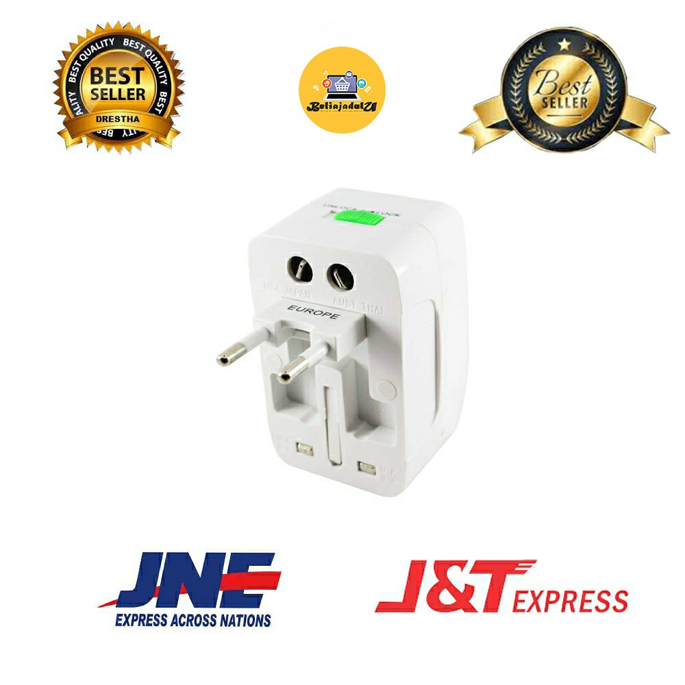 Beliajadulu88 steker multifungsi serbaguna universal travel adaptor pioline