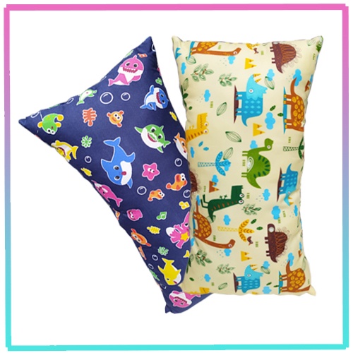 Bantal Cinta Imut Mini 58×28cm Bantal Tidur Anak Bayi Motif Karakter Bantal Mobil Untuk Traveling