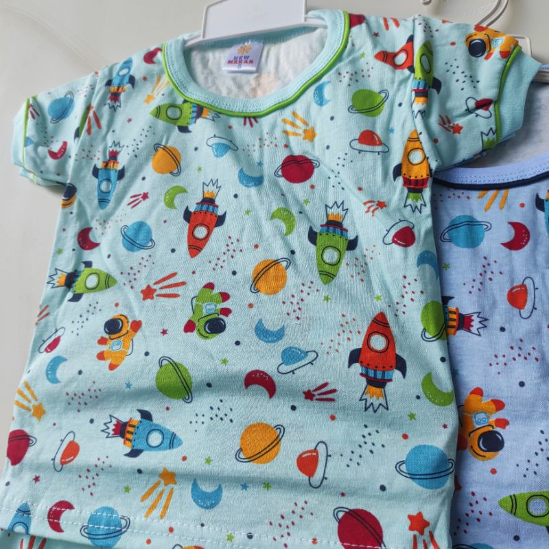 SNI Setelan baju celana pendek anak 1-3 tahun ENRICA