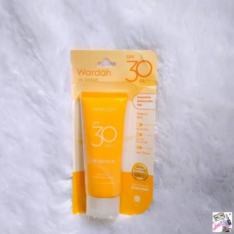 ☃️Cutezz_Ching1☃️Wardah UV Shield Essential Sunscreen Gel SPF 35 PA+++ ((30mll))