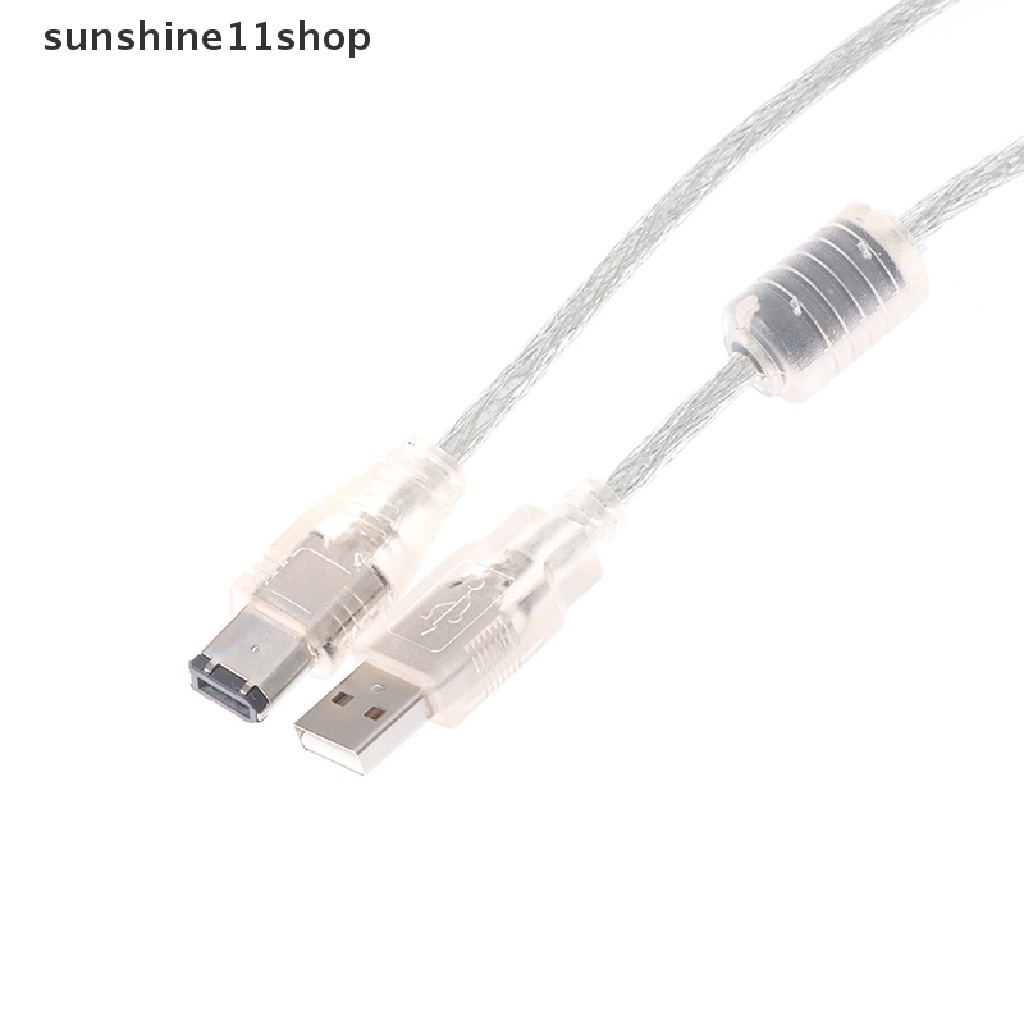 Sho 1pc Firewire IEEE 1394 6 Pin Male Ke USB 2.0 Male Adaptor Konverter Kabel