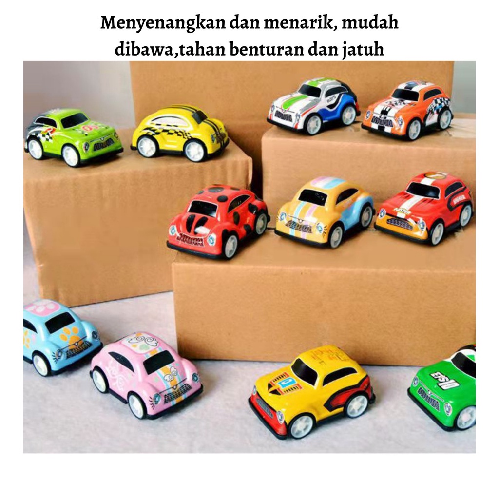 Mainan Anak Mobil Mini Pull Back Colorfull Racing Mini Car Kids