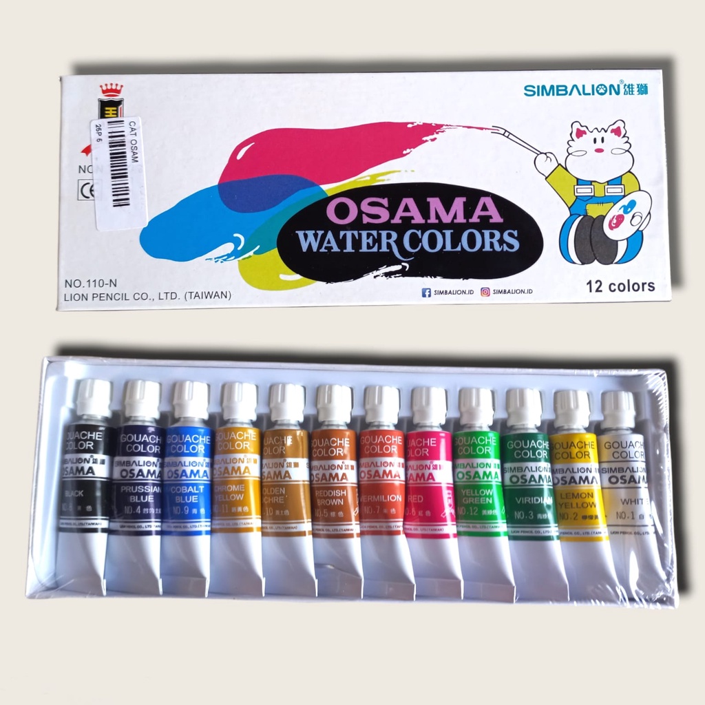 

Cat Air Osama 12 Warna