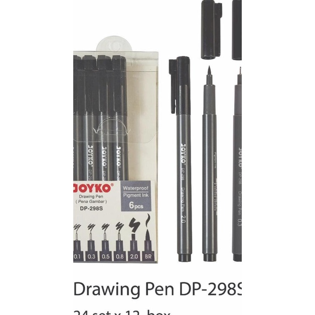 

Pendrawing- Diskon Hari Ini Spidol Drawing Joyko/ Drawing Pen Joyko Set 6 -Drawing-Pen.