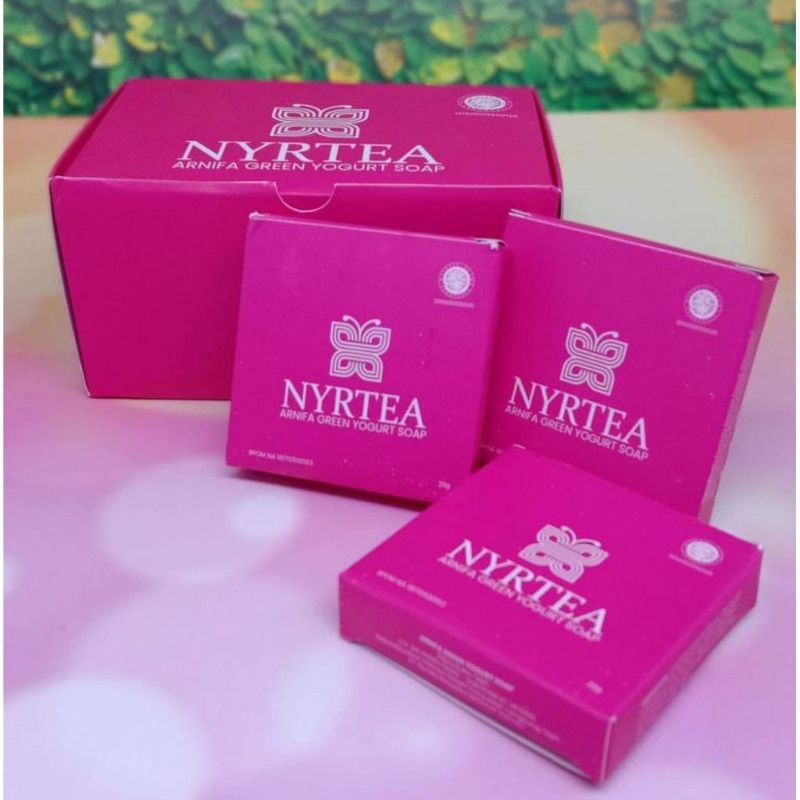 NYRTEA Sabun Pemutih Wajah & Badan | Nyrtea Face and Body soap BPOM dijamin ORI