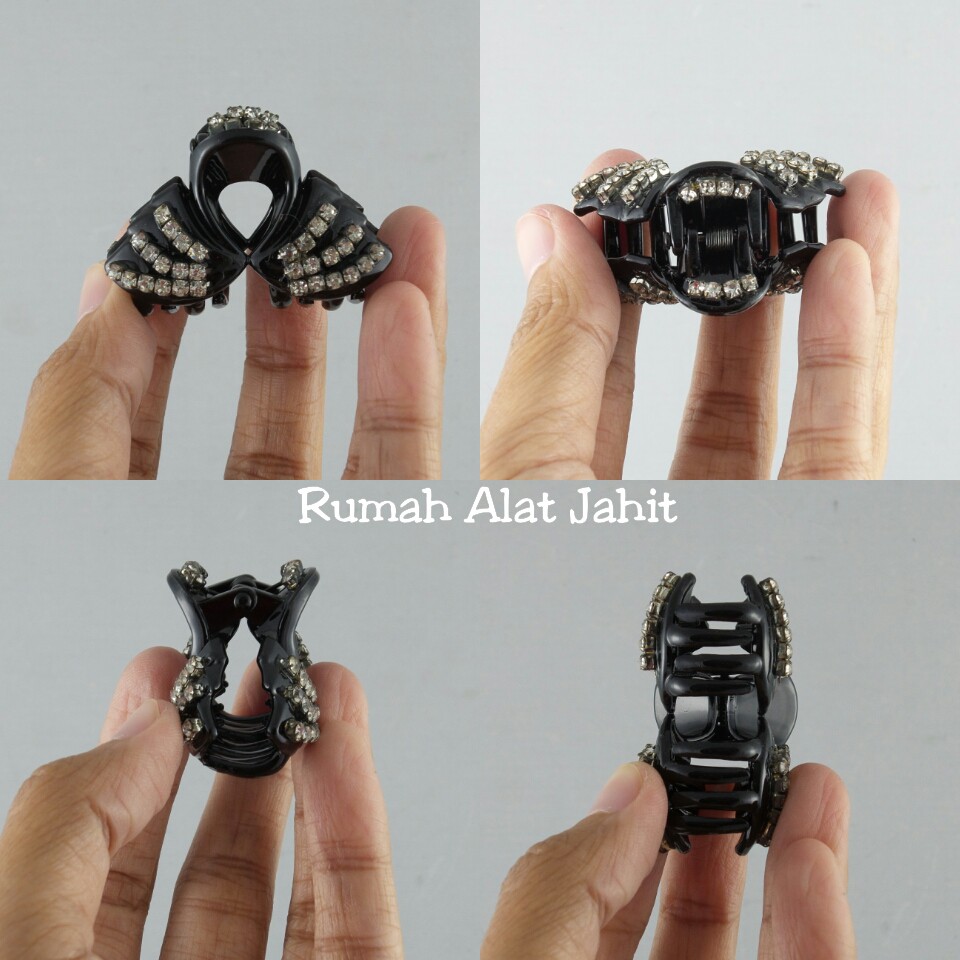 Jepit Rambut / Jedai Kecil Permata Pita 4cm