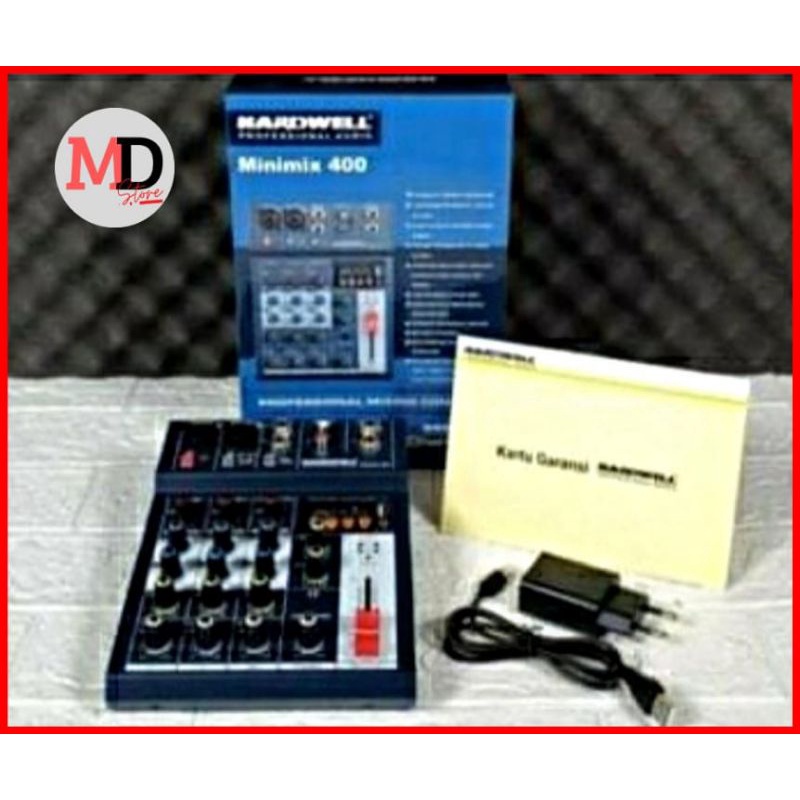 Mixer Hardwell Minimax 400 original 4 Channel/ Mixer Audio Hardwell