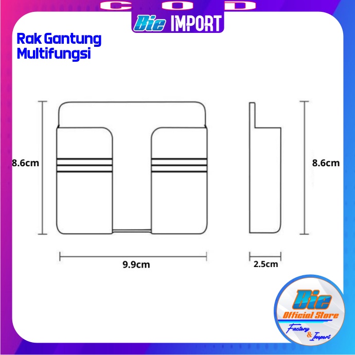 Holder HP Tempel Dinding Muntifungsi Impor Best Seller