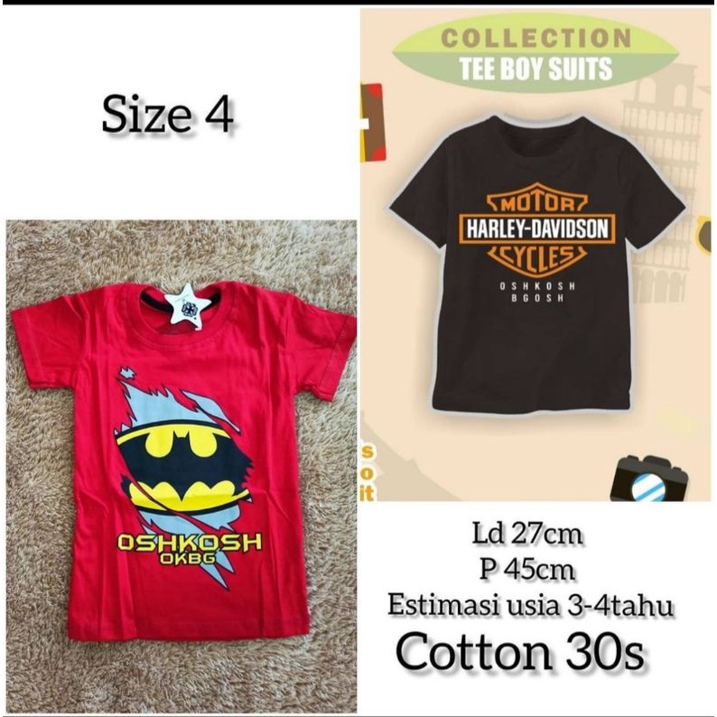 OSHKOSH KAOS ANAK DISTRO PREMIUM MURAH SIZE 4-10TH