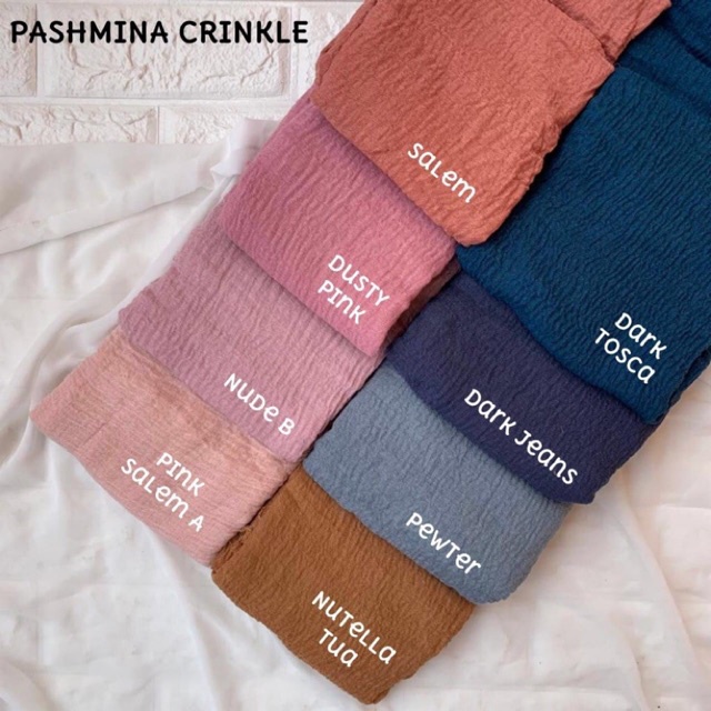 TERMURAH PASHMINA CRINKLE ORIGINAL TURKEY (1KG MUAT 11PCS)