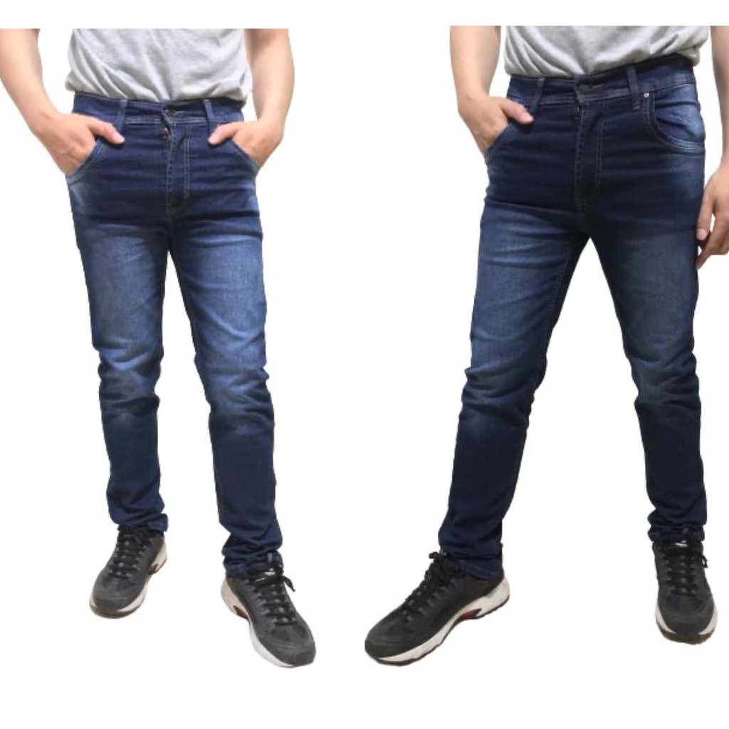1KG MUAT 2PCS | DENIMA - CELANA JEANS PRIA STRETCH PREMIUM ZEG 13.5 OZ