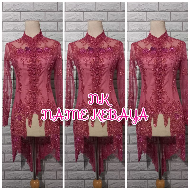 atasan kebaya modern kebaya pesta dusty pink kebaya payet termurah