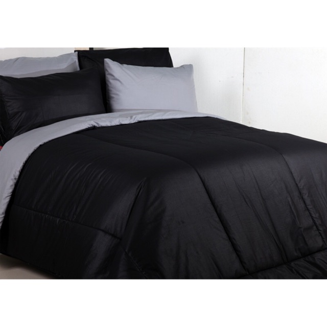 Sprei Polos hitam x abu/ Seprei Polosan / Sprei murah