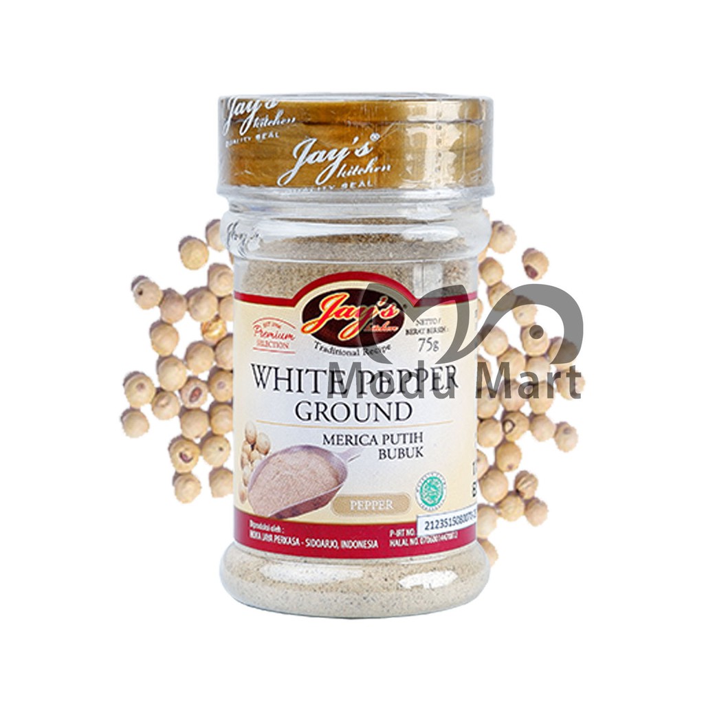 

JAYS KITCHEN White Pepper Ground Powder 75g - Jay's Kitchen Merica Lada Putih Bubuk